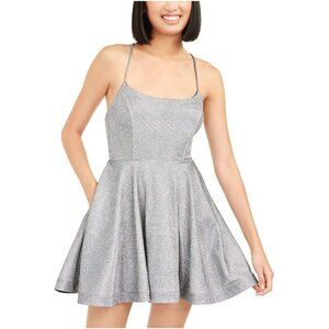 SPEECHLESS | Silver Glitter Cocktail Dress Sz 3
